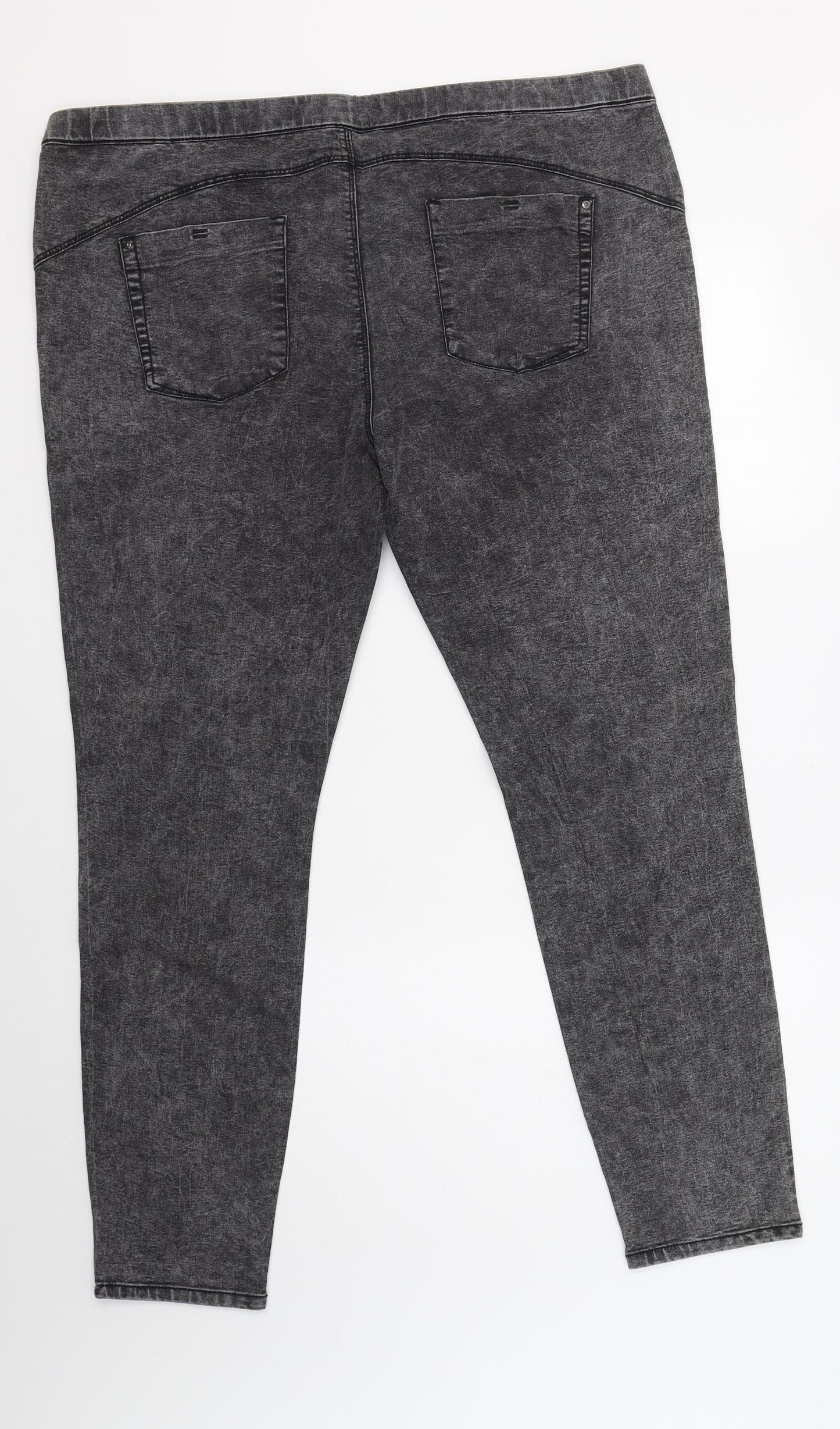 Primark Womens Grey  Cotton Jegging Jeans Size 20 L31 in Regular