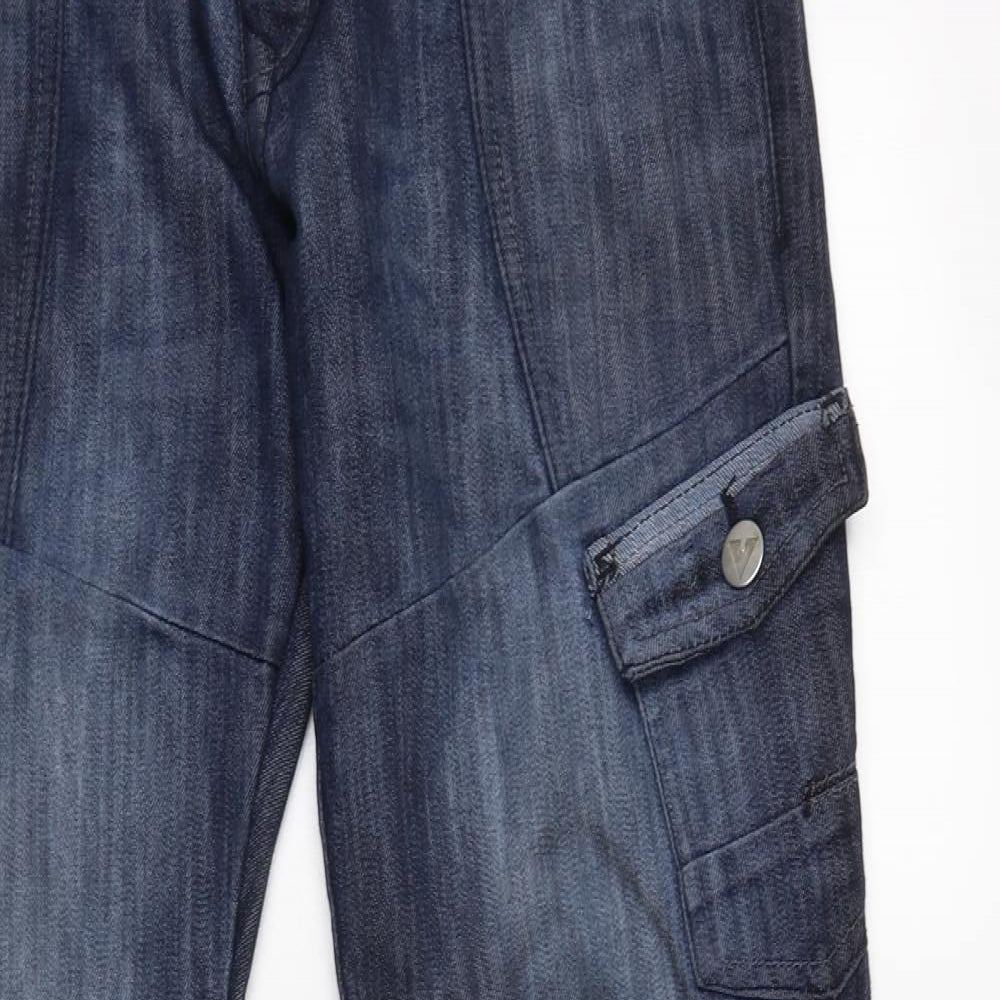 Air Walk Mens Blue  Cotton Bootcut Jeans Size 32 L31 in Regular Button
