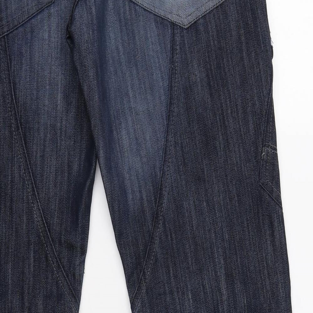 Air Walk Mens Blue  Cotton Bootcut Jeans Size 32 L31 in Regular Button
