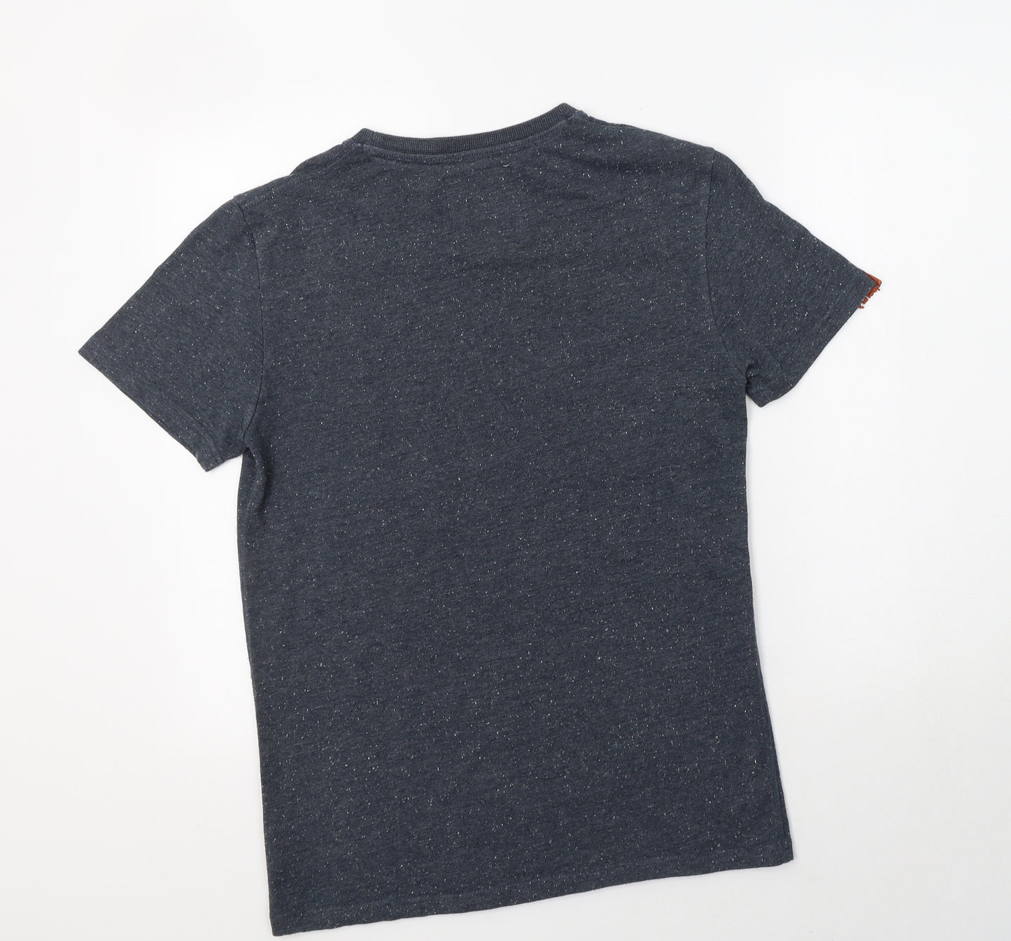 Superdry Womens Grey  Cotton Basic T-Shirt Size S Crew Neck