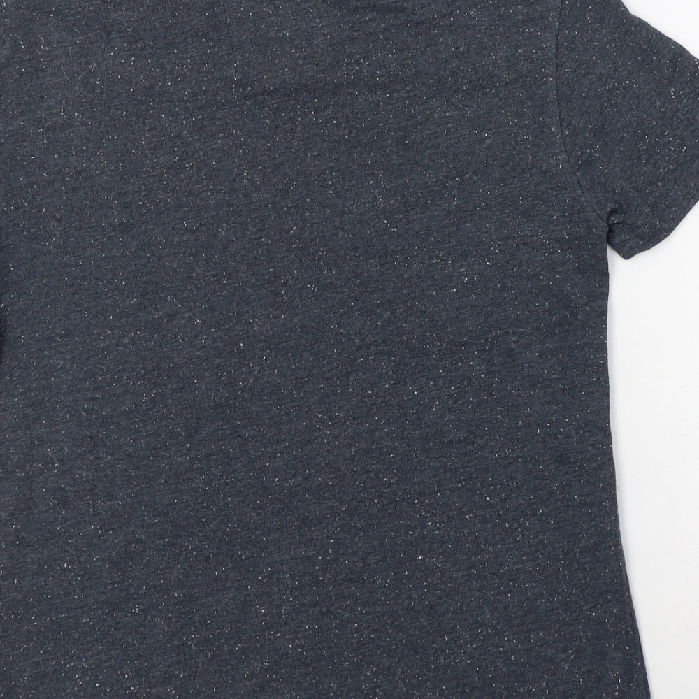 Superdry Womens Grey  Cotton Basic T-Shirt Size S Crew Neck