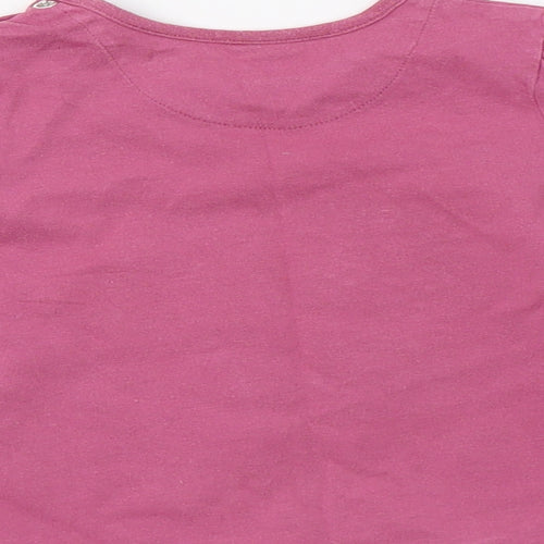 Nutmeg Baby Purple  Cotton Basic T-Shirt Size 9-12 Months Crew Neck