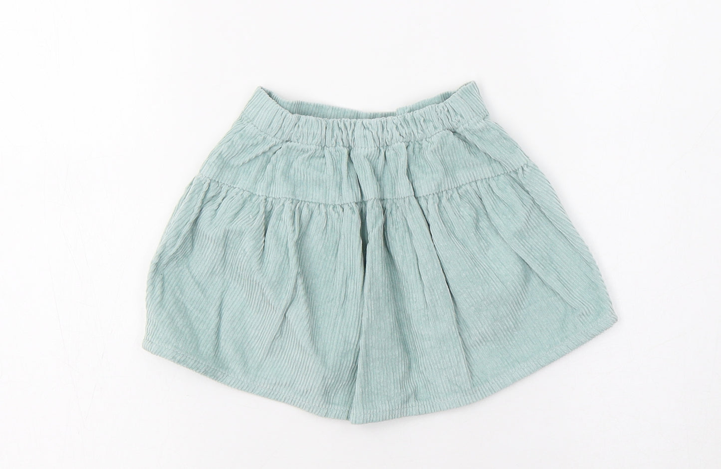TU Baby Green  Cotton Pleated Skirt Size 18-24 Months