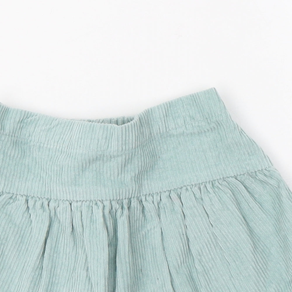 TU Baby Green  Cotton Pleated Skirt Size 18-24 Months