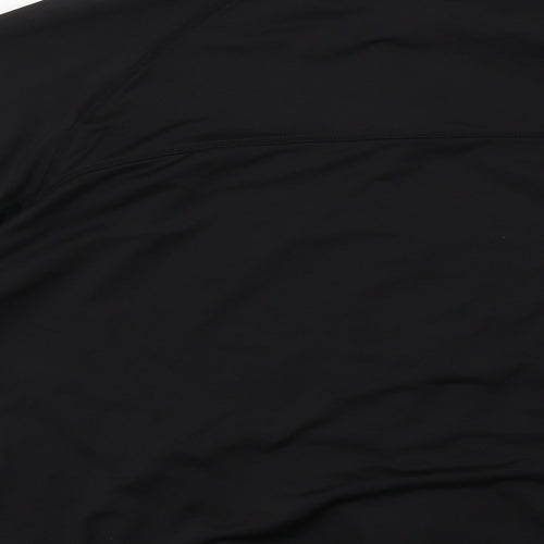USA Pro Womens Black  Polyester Full Zip Sweatshirt Size 16  Zip