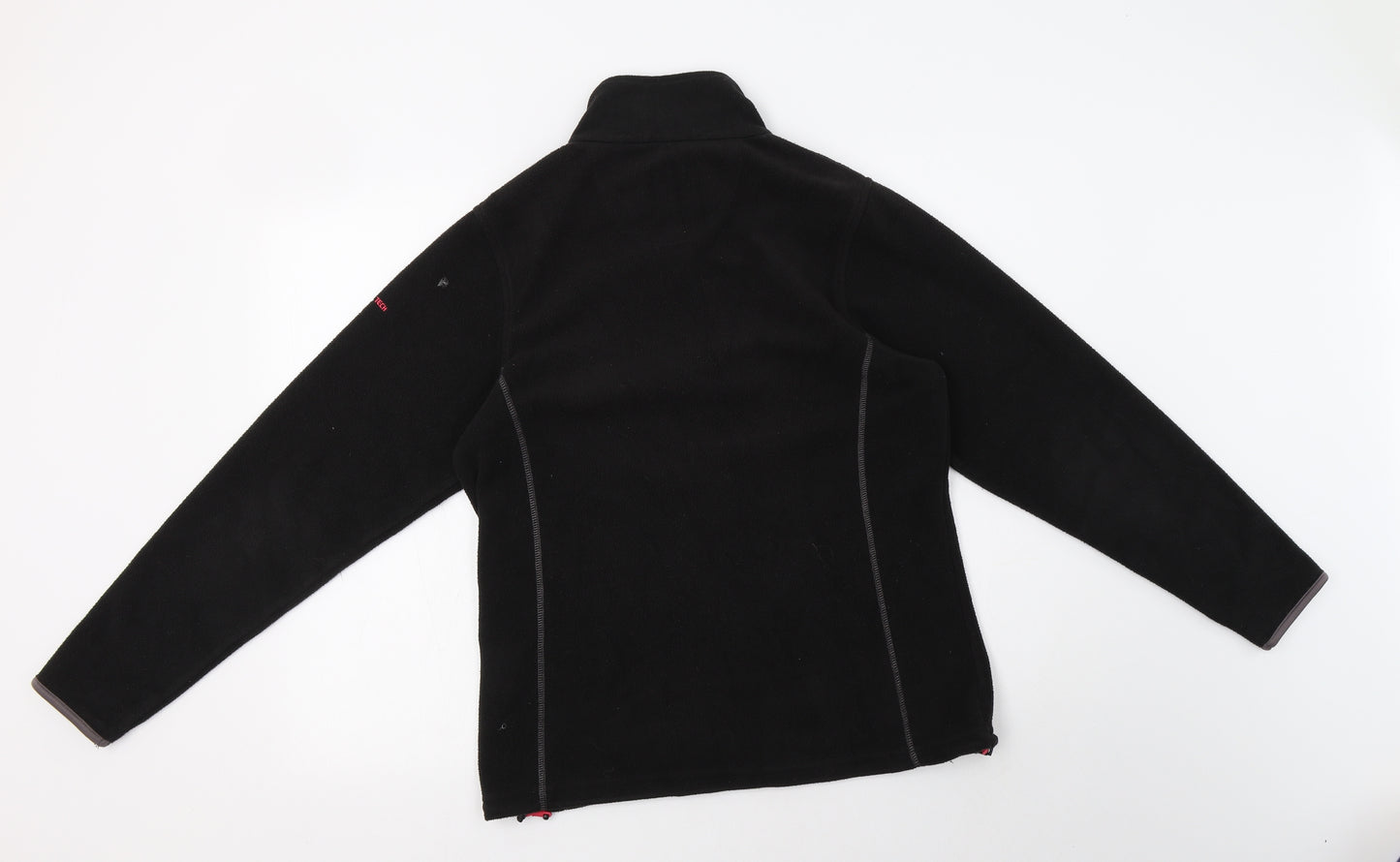 Regatta Womens Black  Polyester Full Zip Sweatshirt Size 12  Zip
