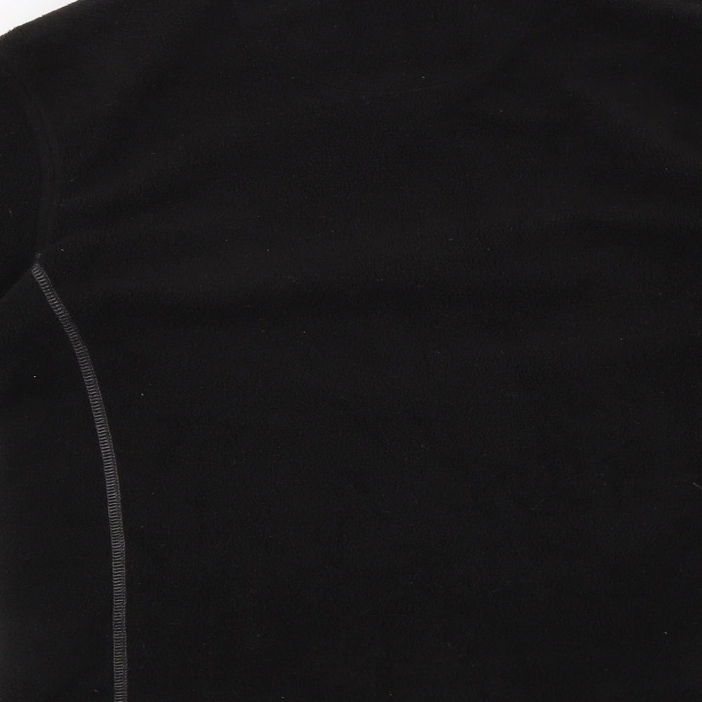 Regatta Womens Black  Polyester Full Zip Sweatshirt Size 12  Zip