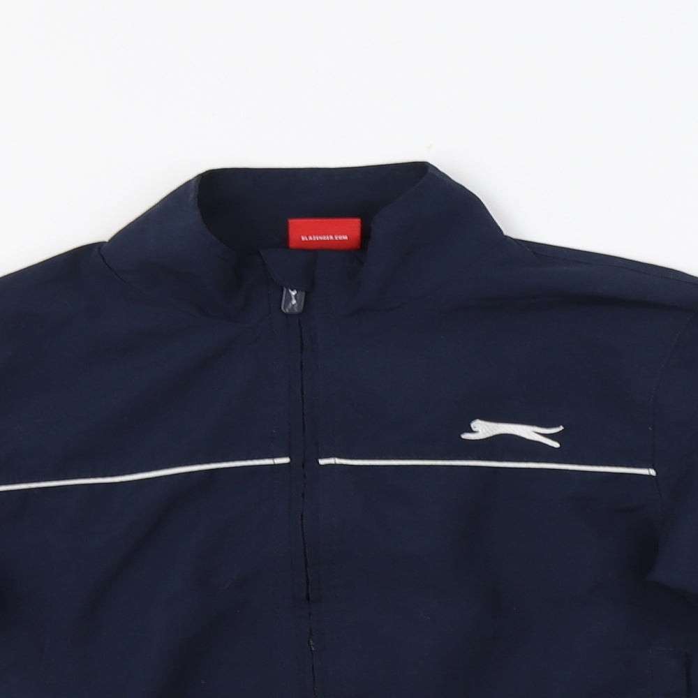Slazenger Boys Blue   Windbreaker Jacket Size 7-8 Years  Zip