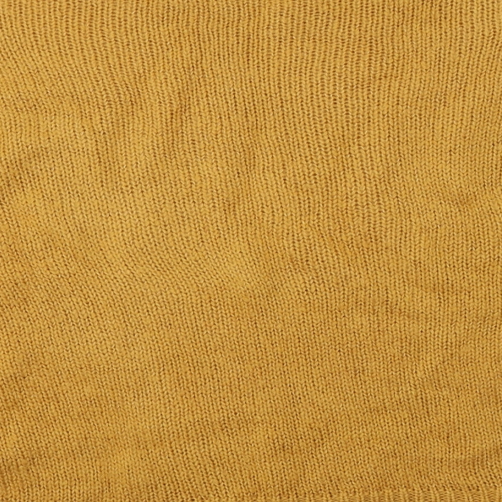 New Look Womens Yellow Crew Neck  Acrylic Pullover Jumper Size S