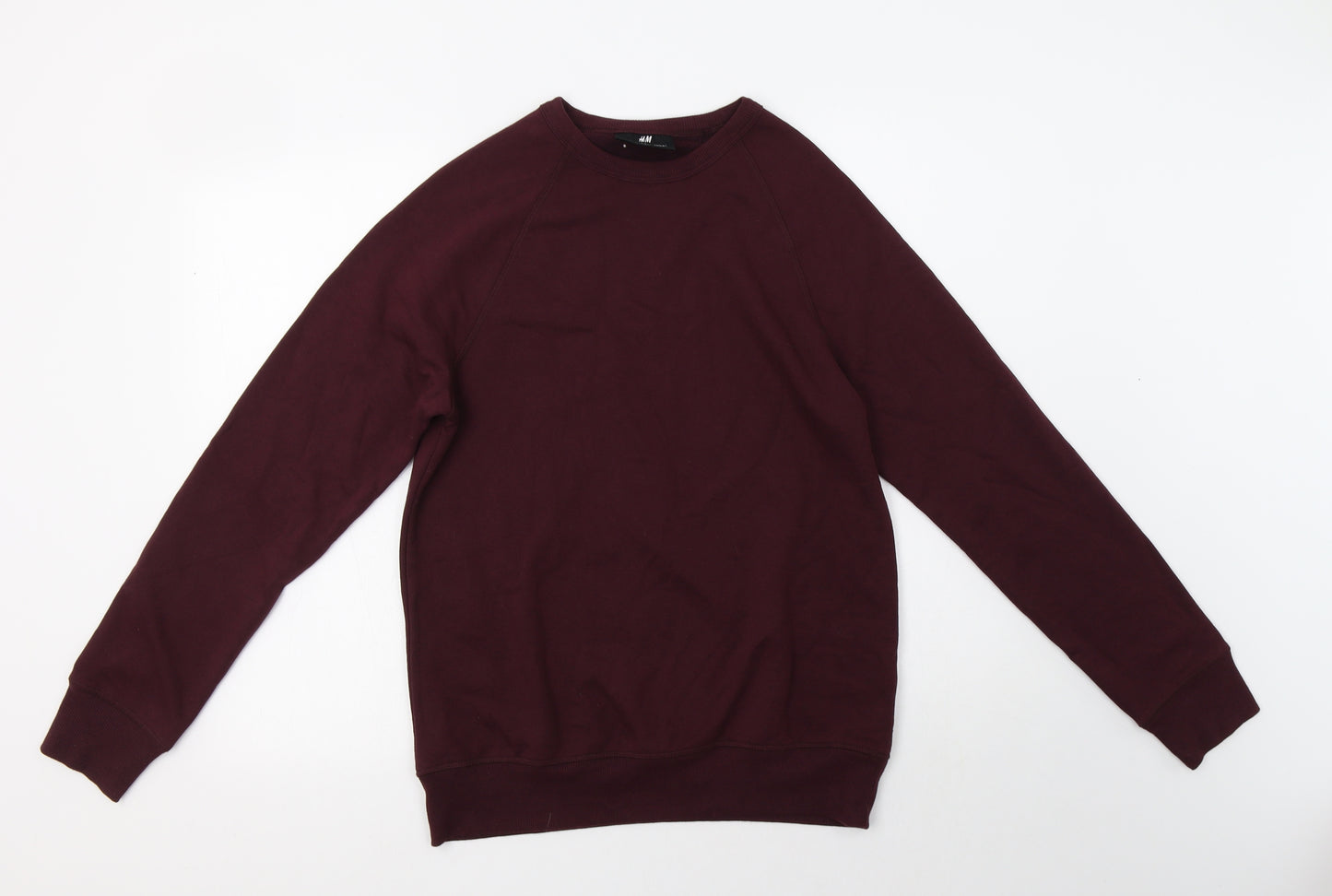H&M Mens Purple  Cotton Pullover Sweatshirt Size XS