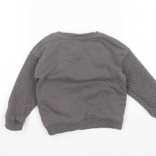 Primark Baby Grey  Cotton Pullover Jumper Size 18-24 Months