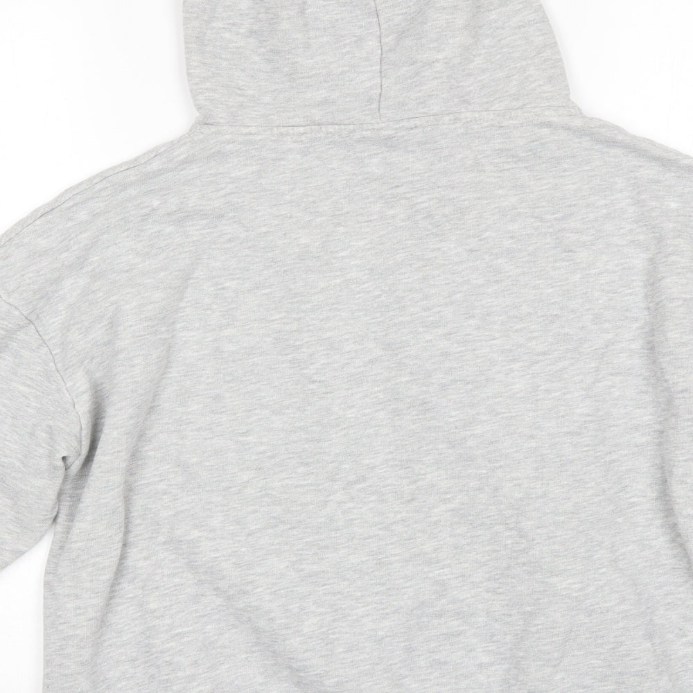 Pull&Bear Womens Grey  Cotton Pullover Hoodie Size M