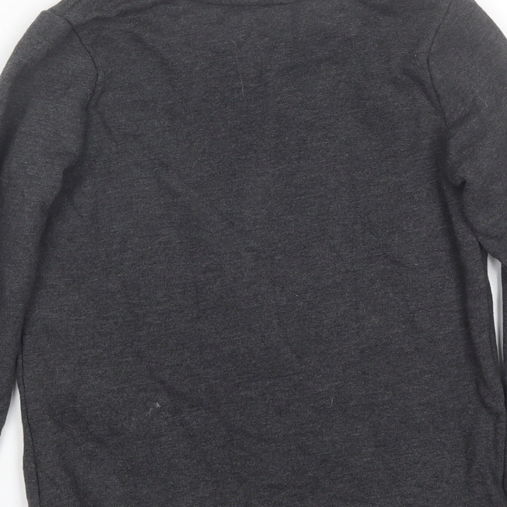 George Boys Grey Round Neck  Cotton Pullover Jumper Size 7-8 Years   - Marvel