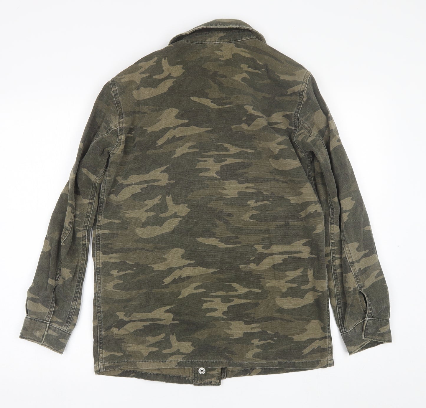 Topshop Womens Green Camouflage  Jacket  Size 8
