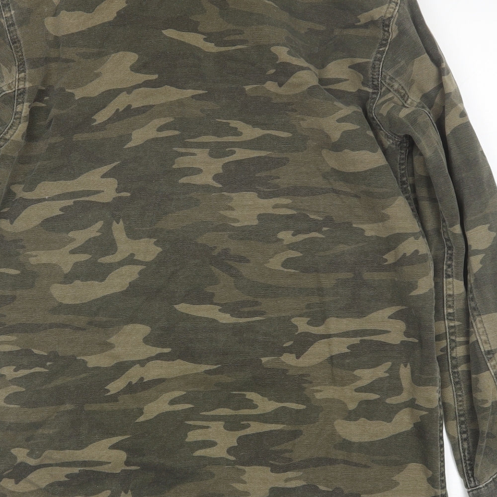 Topshop Womens Green Camouflage  Jacket  Size 8