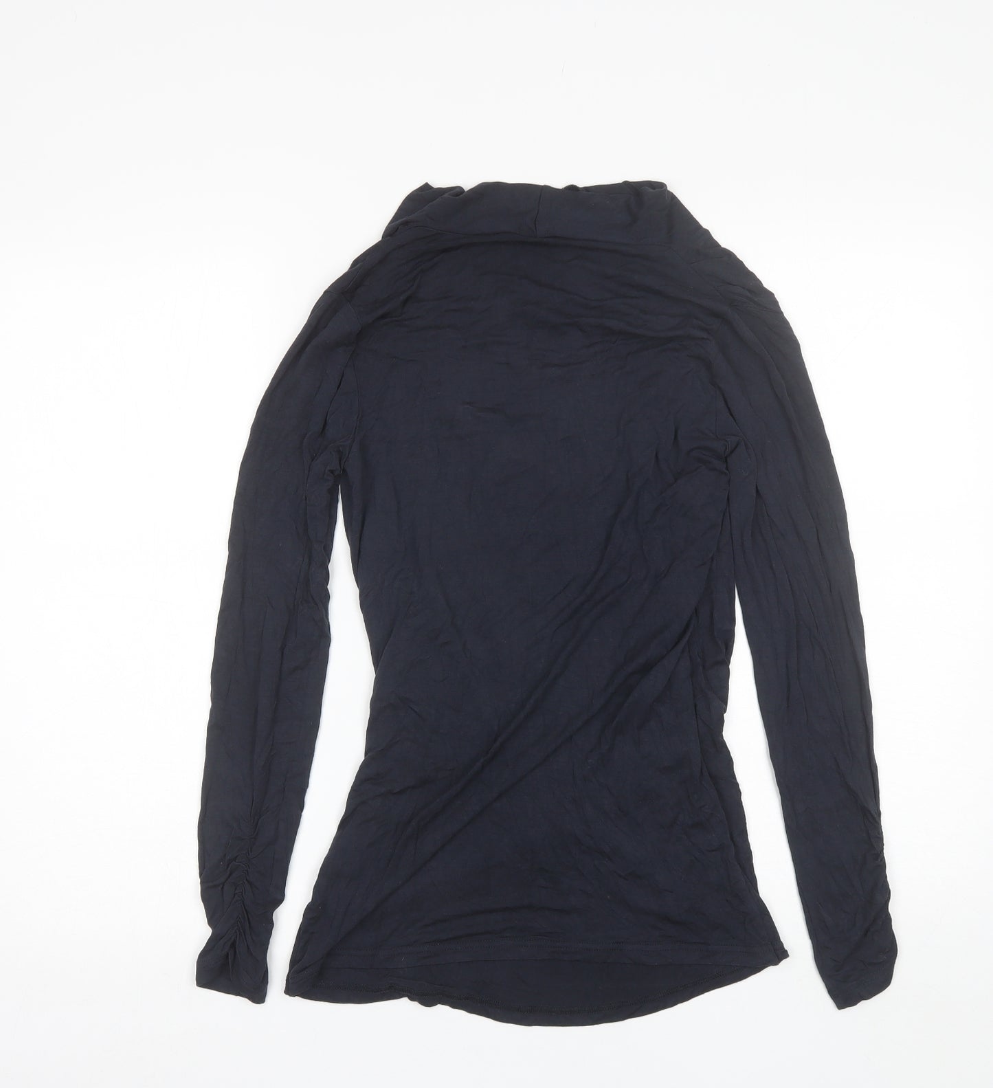 Mama-licious Womens Blue  Viscose Basic Blouse Size S V-Neck
