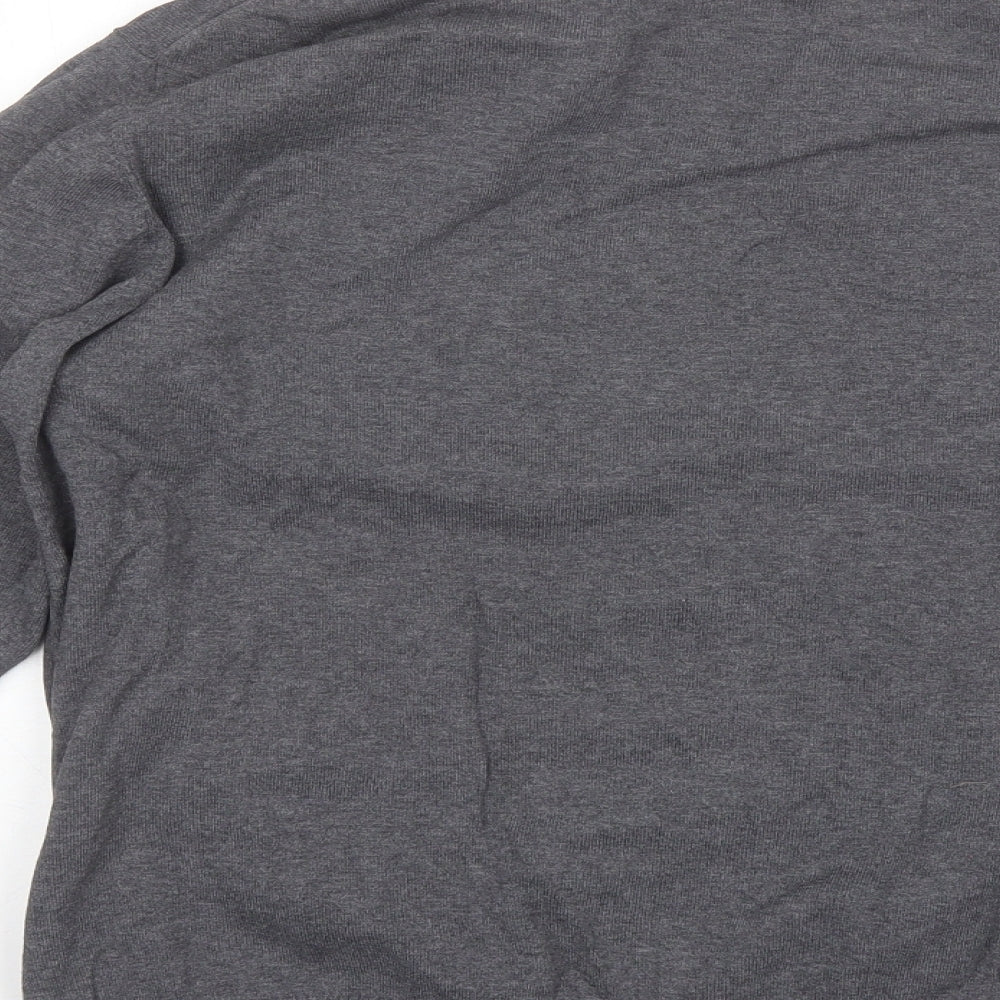 Selected Homme Mens Grey V-Neck  Acrylic Pullover Jumper Size XL