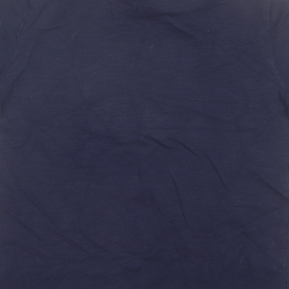 NEXT Boys Blue  Cotton Basic T-Shirt Size 9 Years Round Neck