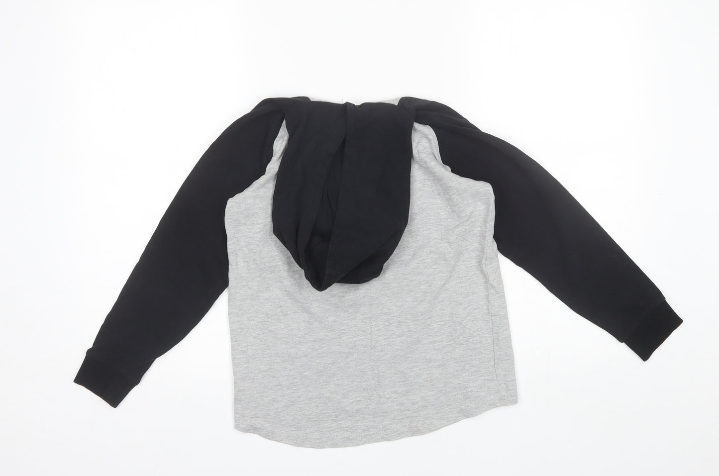 NEXT Boys Grey  Cotton Pullover Hoodie Size 10 Years