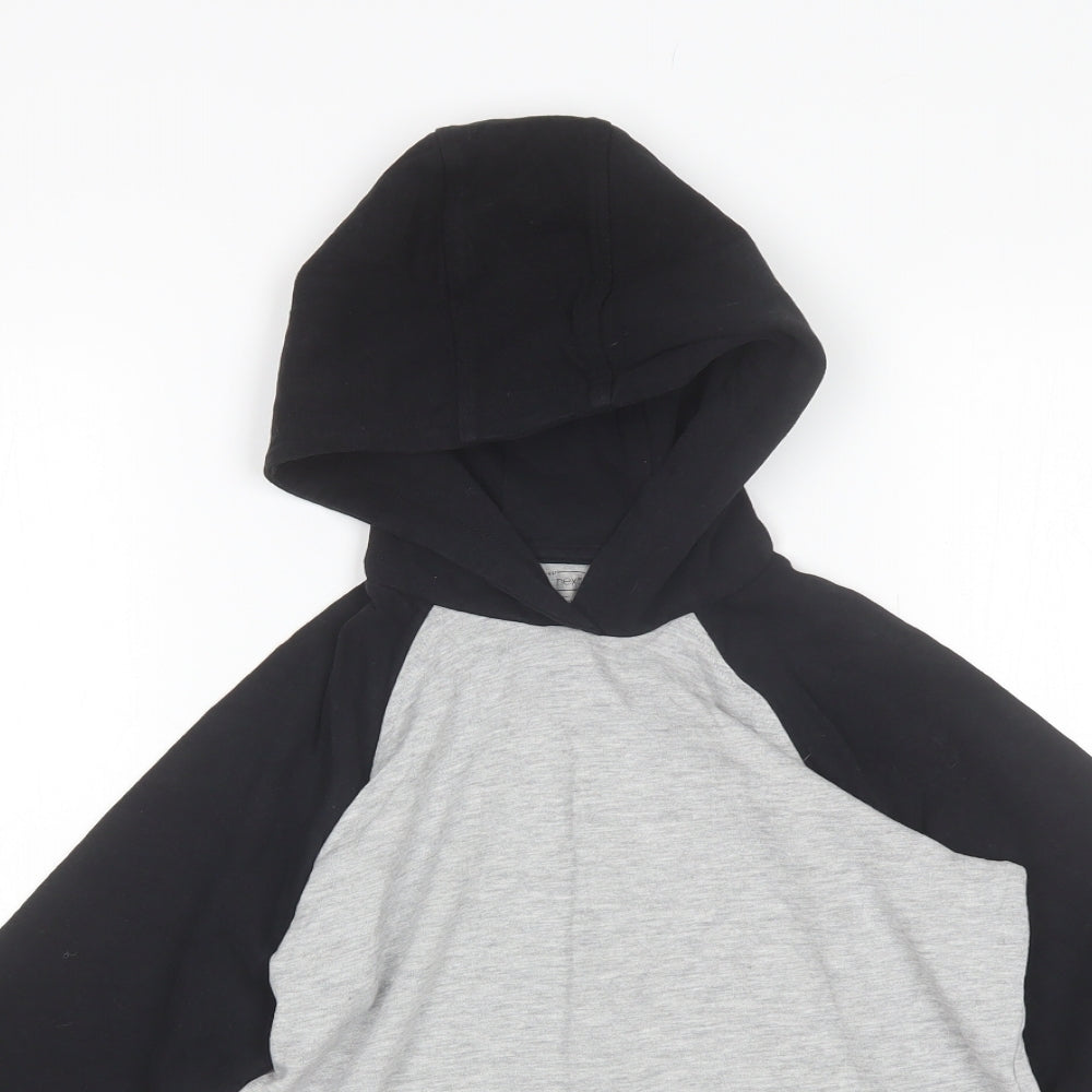 NEXT Boys Grey  Cotton Pullover Hoodie Size 10 Years