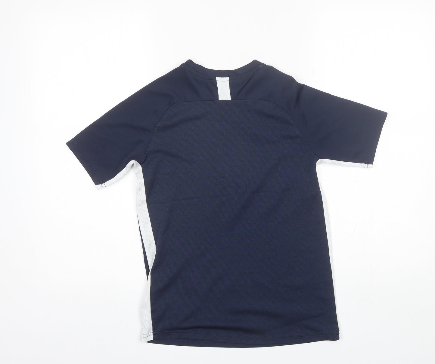 Nike Boys Blue  Polyester Basic T-Shirt Size 13-14 Years Round Neck