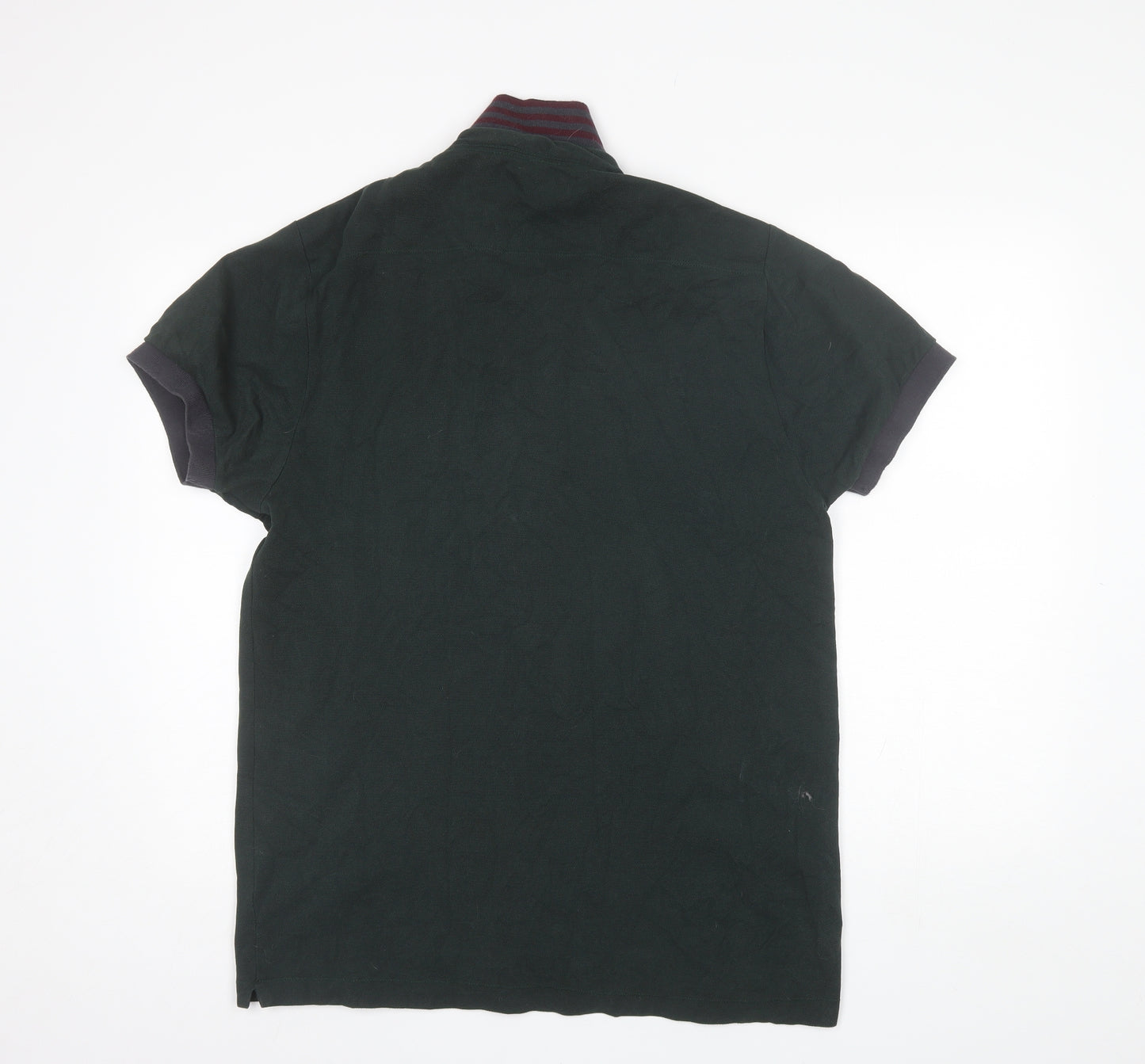 French Connection Mens Green  Cotton  Polo Size XL Collared
