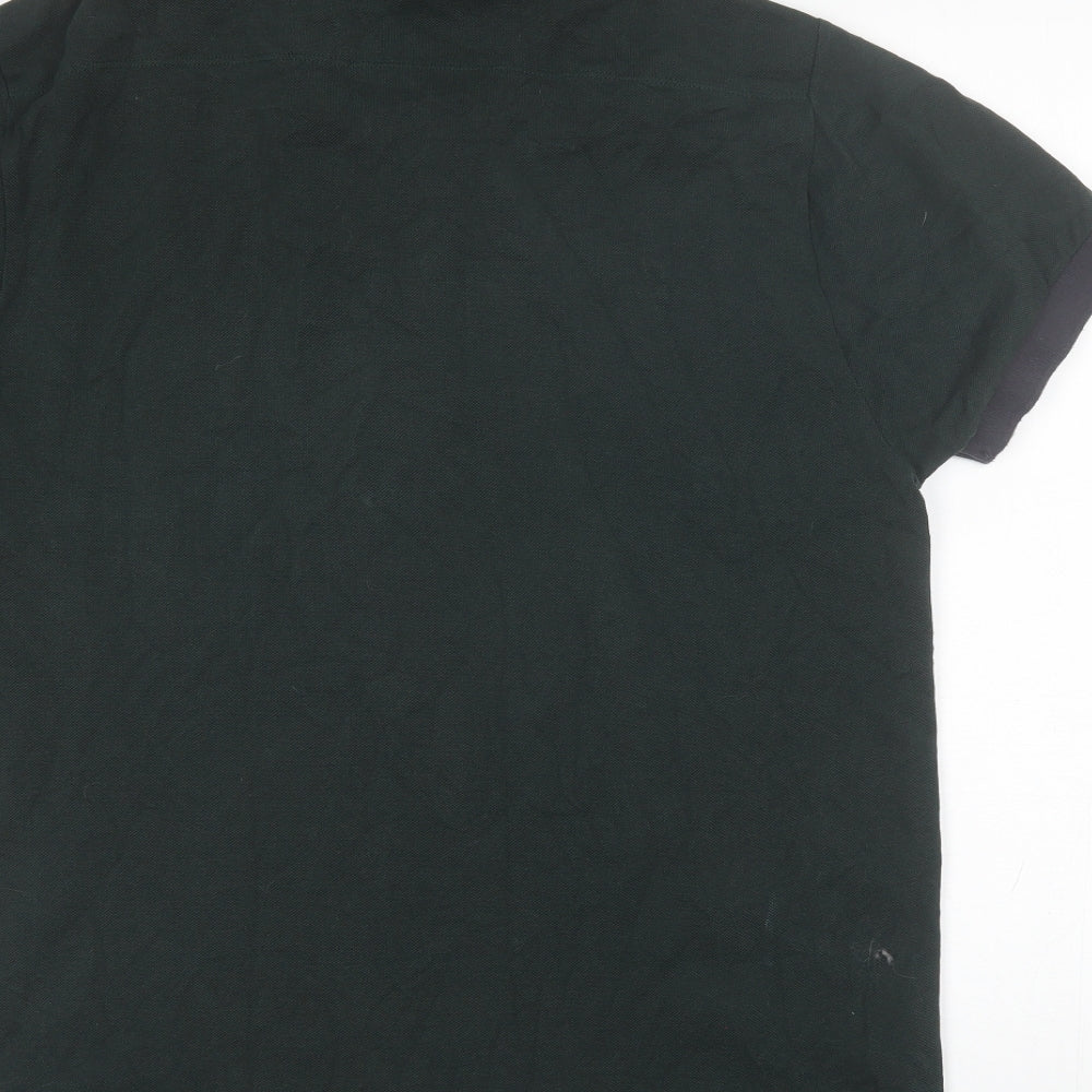French Connection Mens Green  Cotton  Polo Size XL Collared