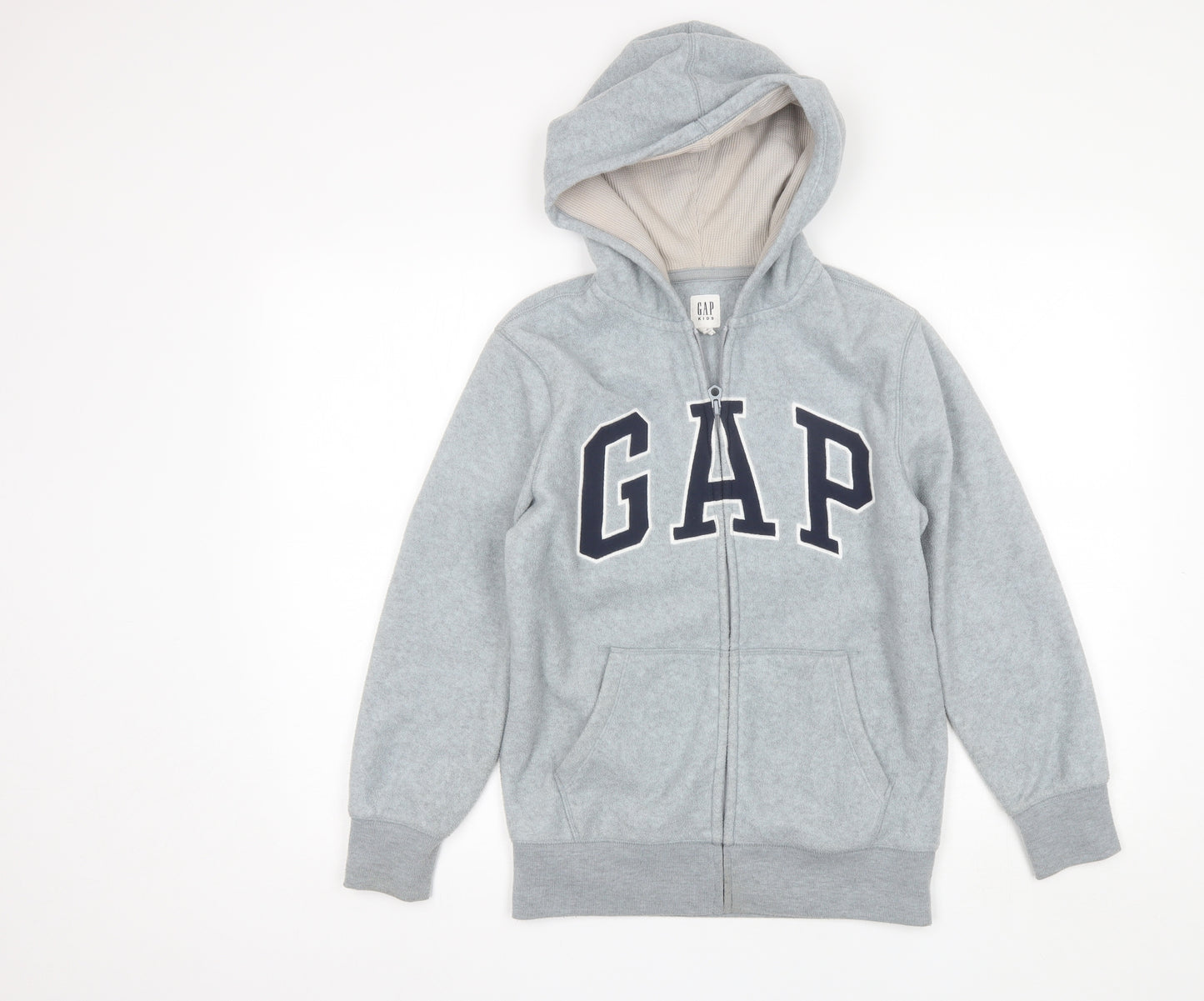 Gap Boys Grey  Polyester Full Zip Hoodie Size 12-13 Years