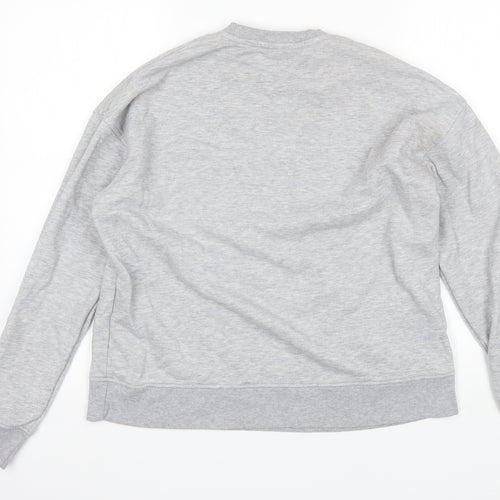 Primark Womens Grey Round Neck  Cotton Pullover Jumper Size S