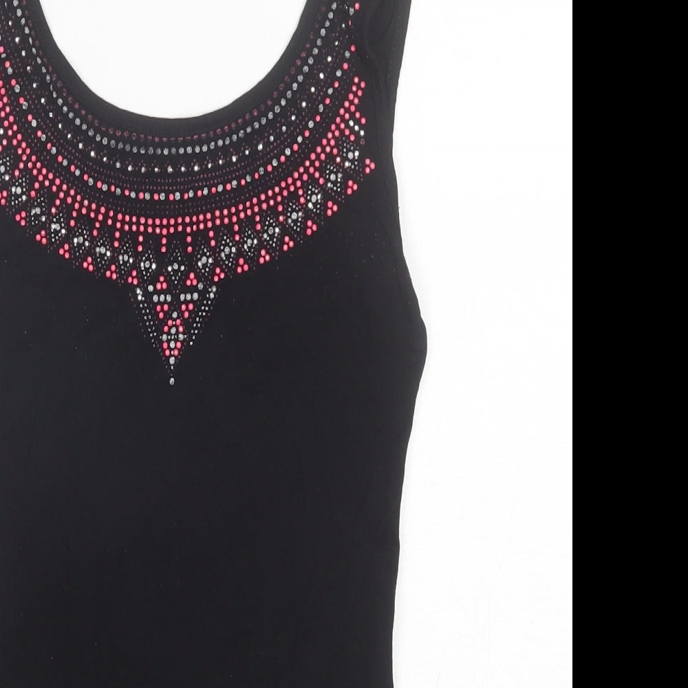 Atmosphere Womens Black  Viscose Bodysuit One-Piece Size 8