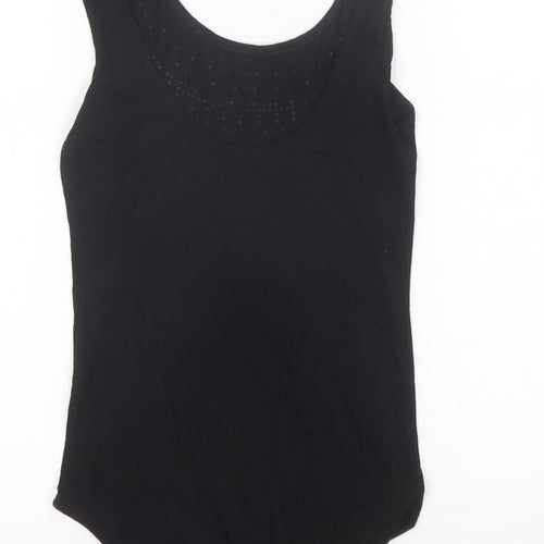 Atmosphere Womens Black  Viscose Bodysuit One-Piece Size 8