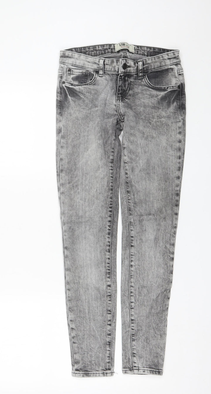 LTB Womens Grey  Cotton Blend Skinny Jeans Size 25 in L28 in Regular