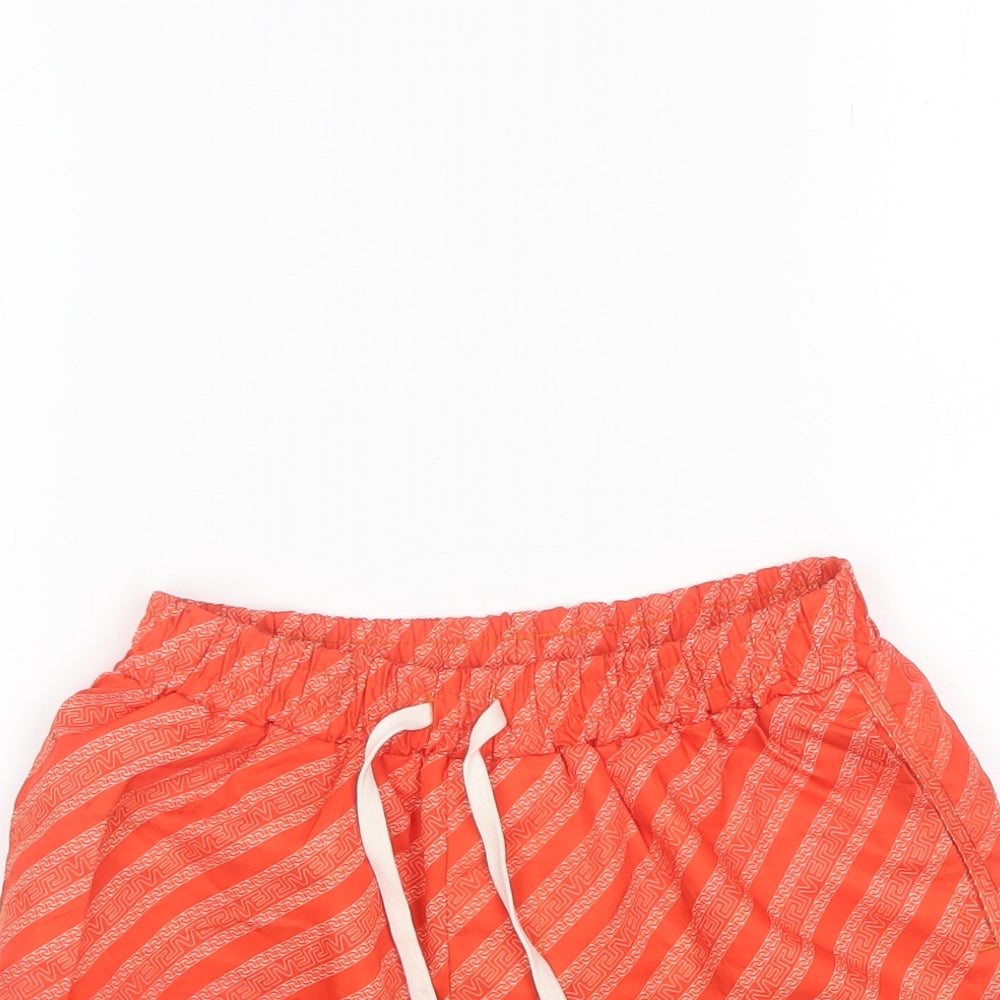 River Island Boys Orange  Polyester Bermuda Shorts Size 9-10 Years  Regular