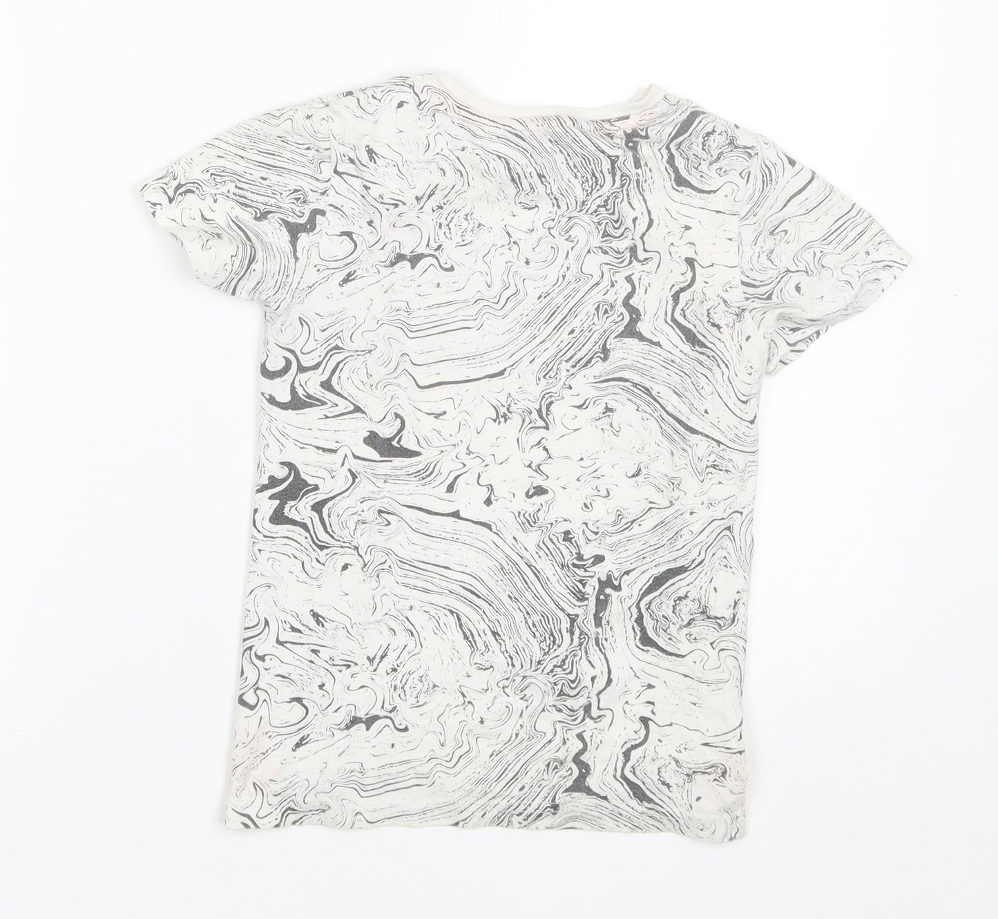 George Boys White  Cotton Basic T-Shirt Size 4-5 Years Round Neck