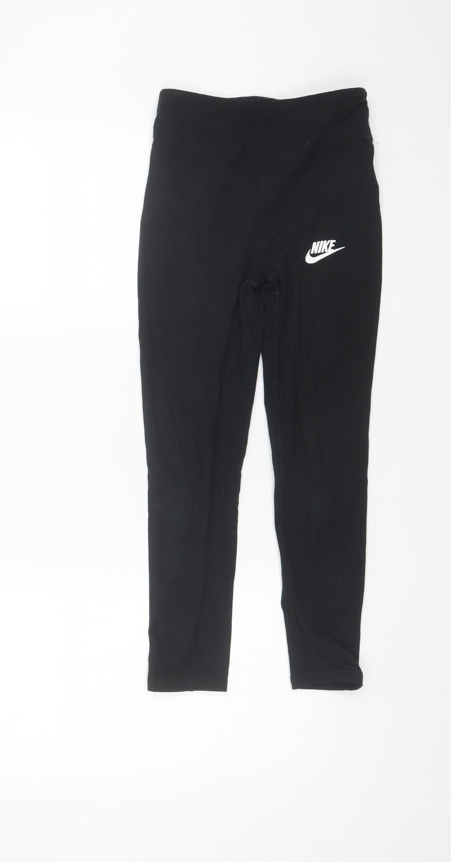 Nike Girls Black  Cotton Jogger Trousers Size 9-10 Years  Regular