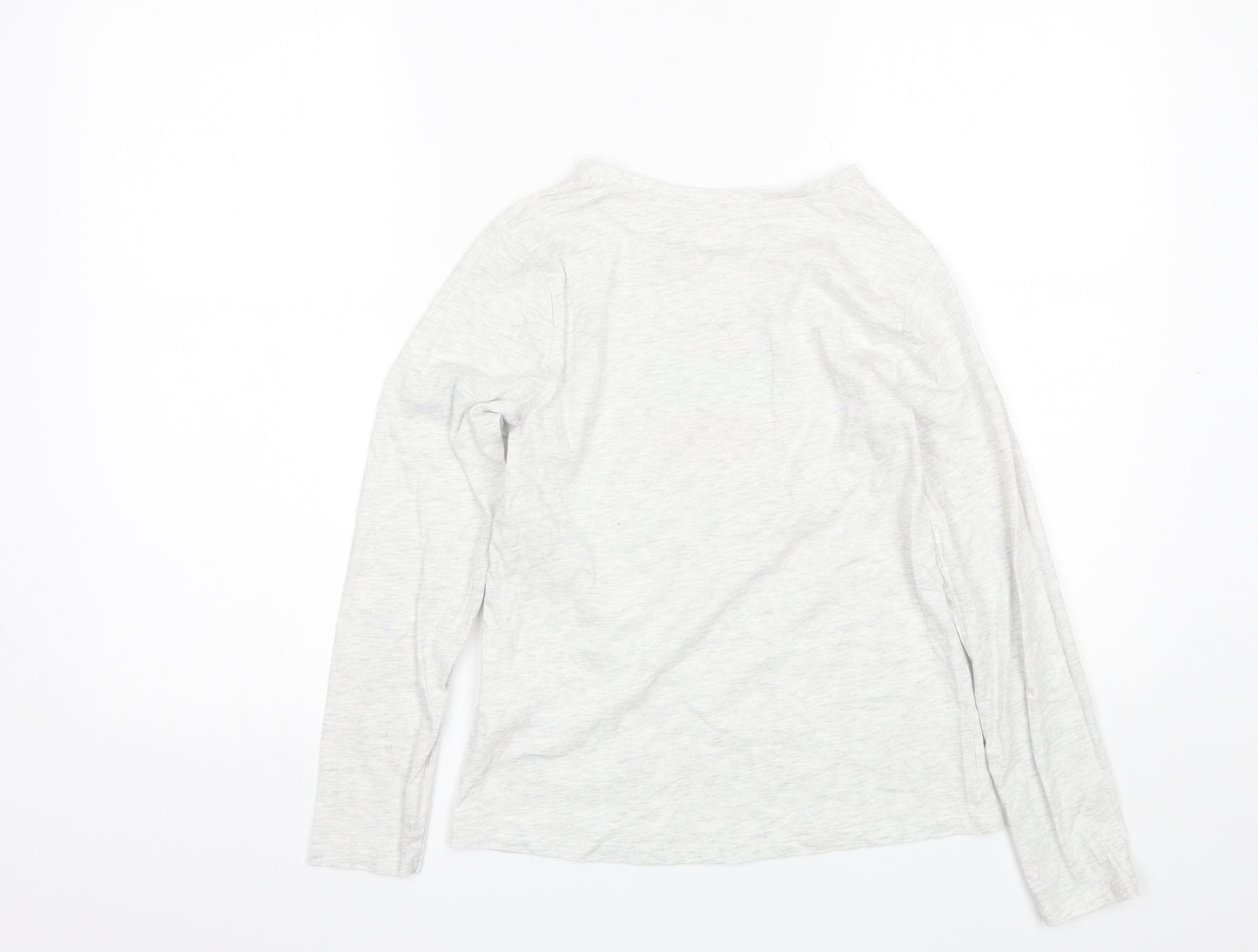 George Girls Grey Solid Cotton Top Pyjama Top Size 11-12 Years