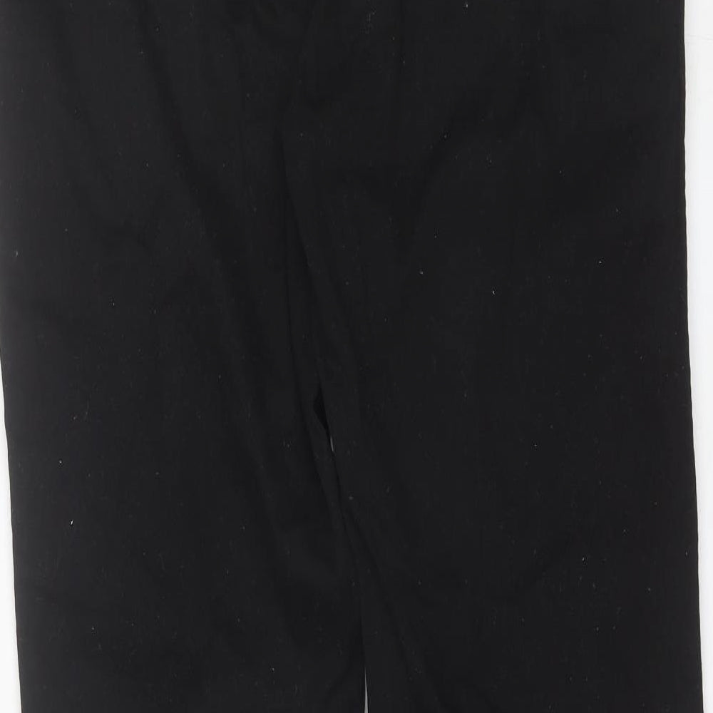 Denim & Co. Mens Black  Cotton Chino Trousers Size 34 L31 in Regular