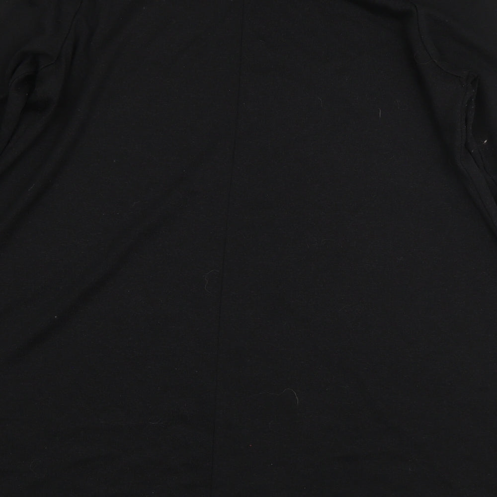 Boohoo Womens Black  Polyester Jumper Dress  Size 14  Round Neck