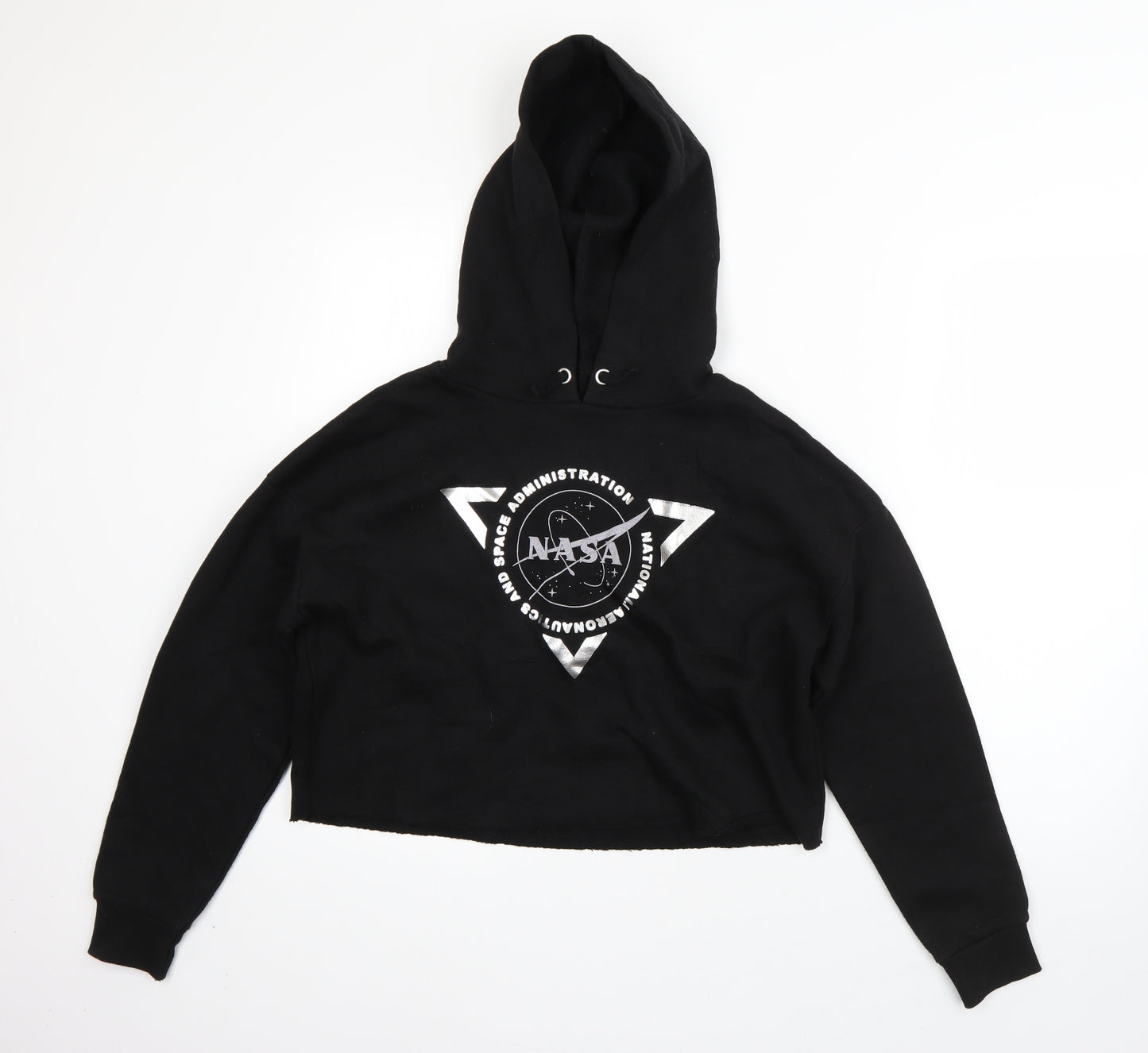 New Look Girls Black  Cotton Pullover Hoodie Size 12-13 Years   - NASA