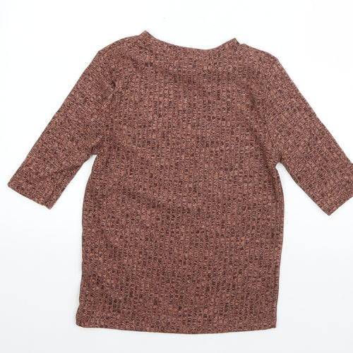 Primark Womens Pink Round Neck  Viscose Pullover Jumper Size S