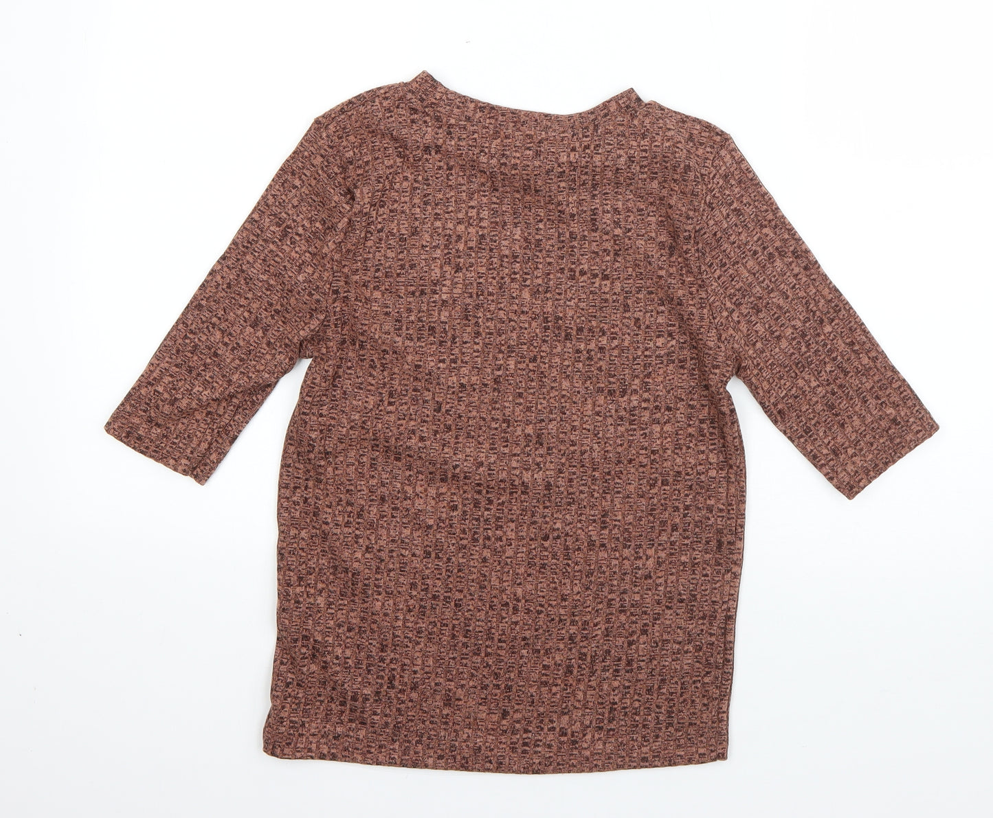 Primark Womens Pink Round Neck  Viscose Pullover Jumper Size S
