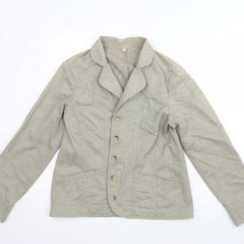 Preworn Womens Green   Jacket  Size 12  Button