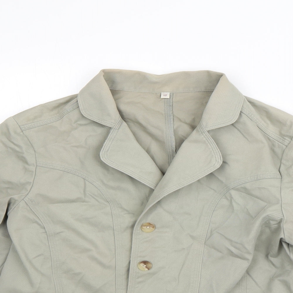 Preworn Womens Green   Jacket  Size 12  Button
