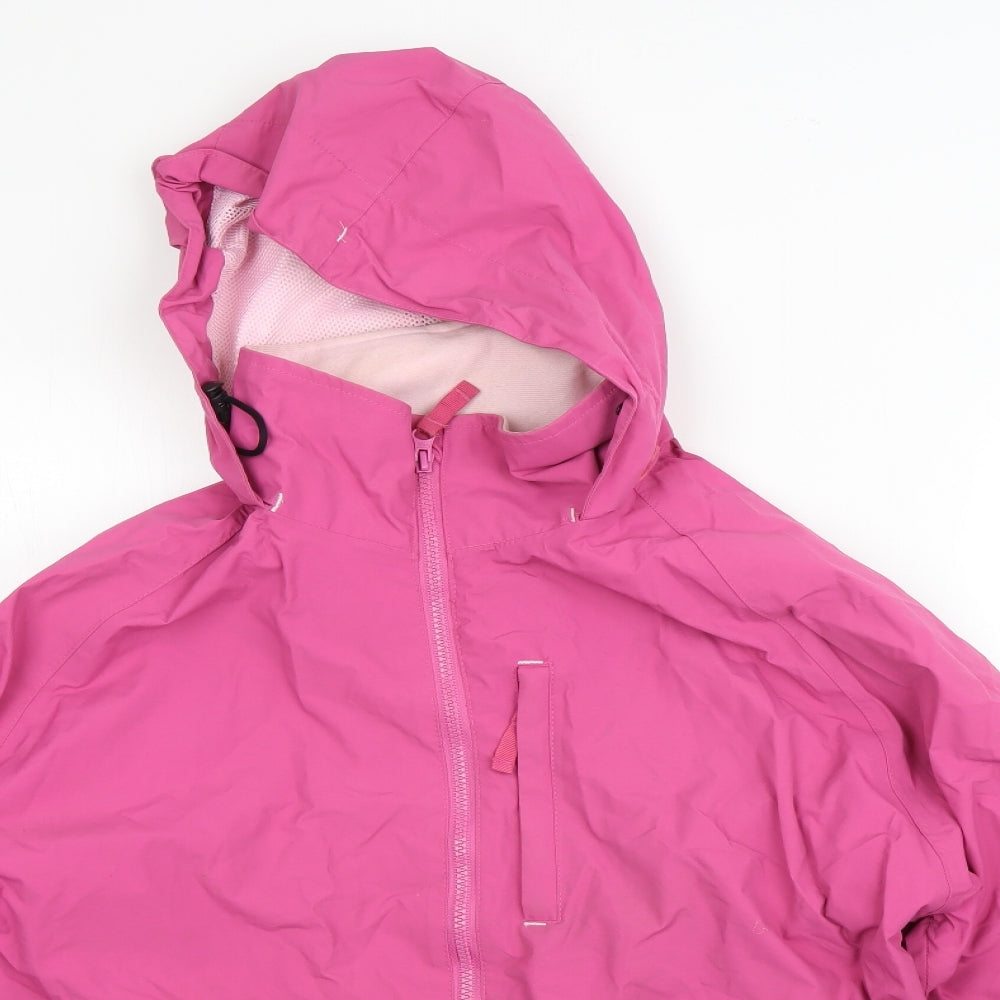 Lazy Jacks Womens Pink   Rain Coat Coat Size M  Zip