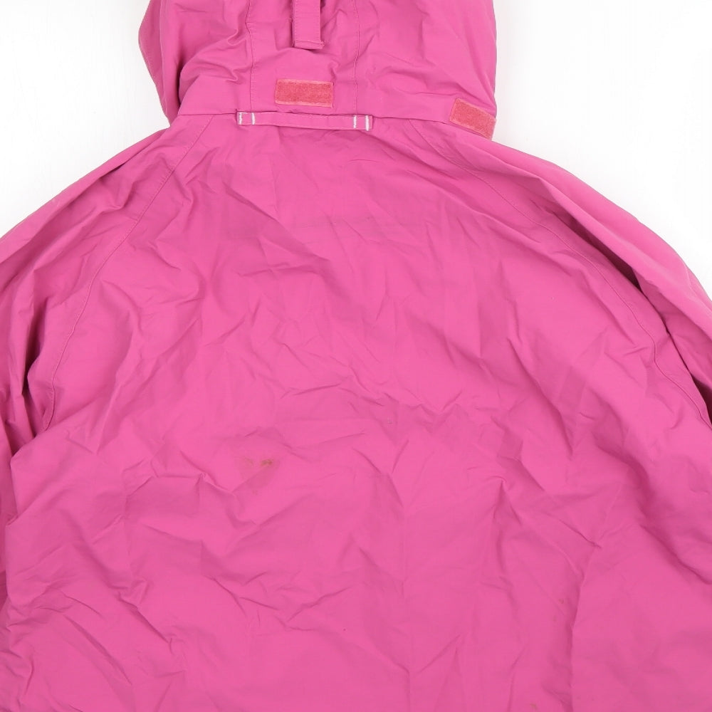 Lazy Jacks Womens Pink   Rain Coat Coat Size M  Zip