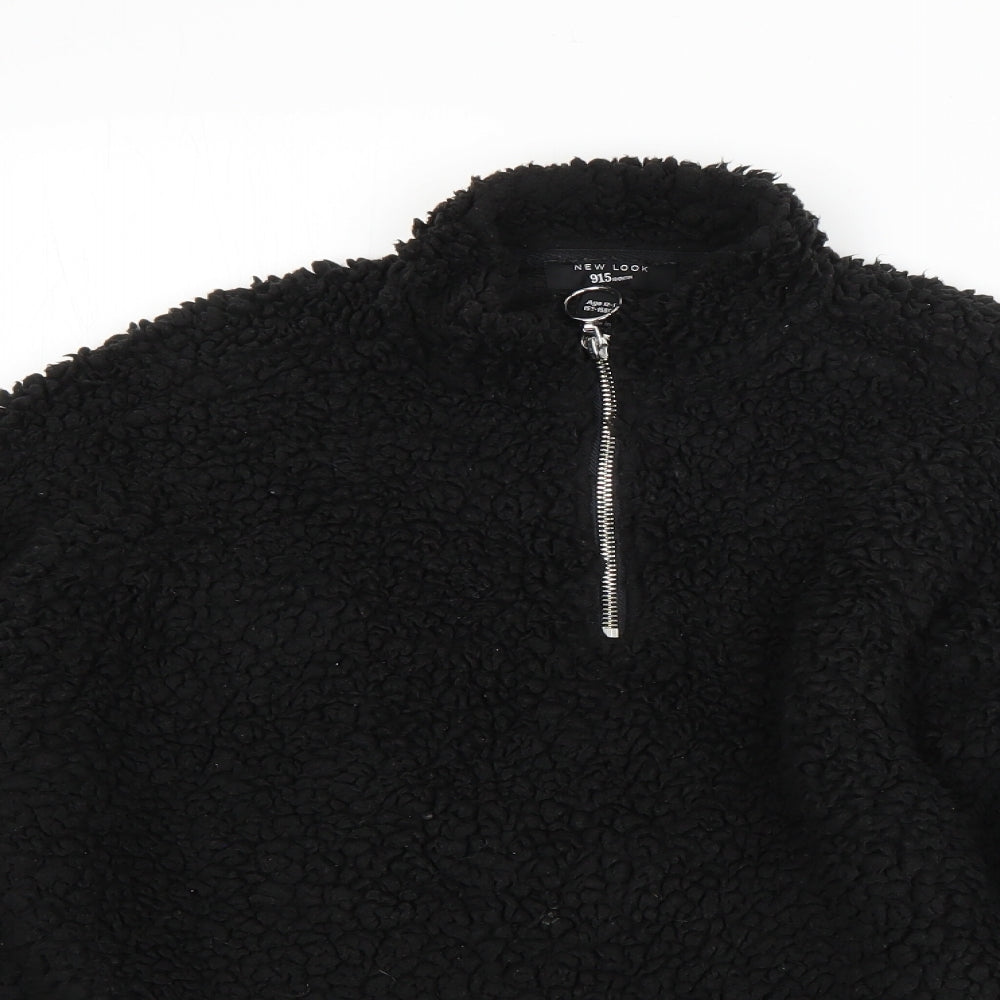 New Look Girls Black Halter  Polyester Pullover Jumper Size 12-13 Years