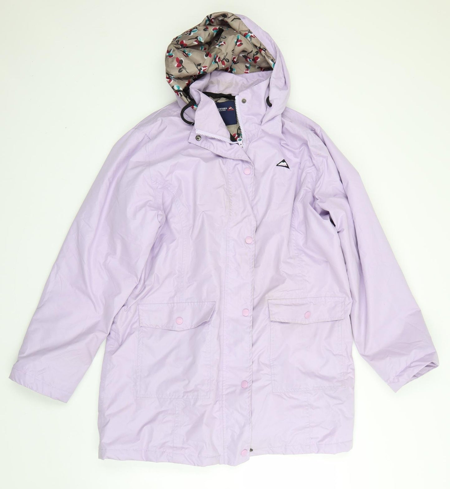 Snowdonia Womens Purple   Rain Coat Coat Size 16  Zip