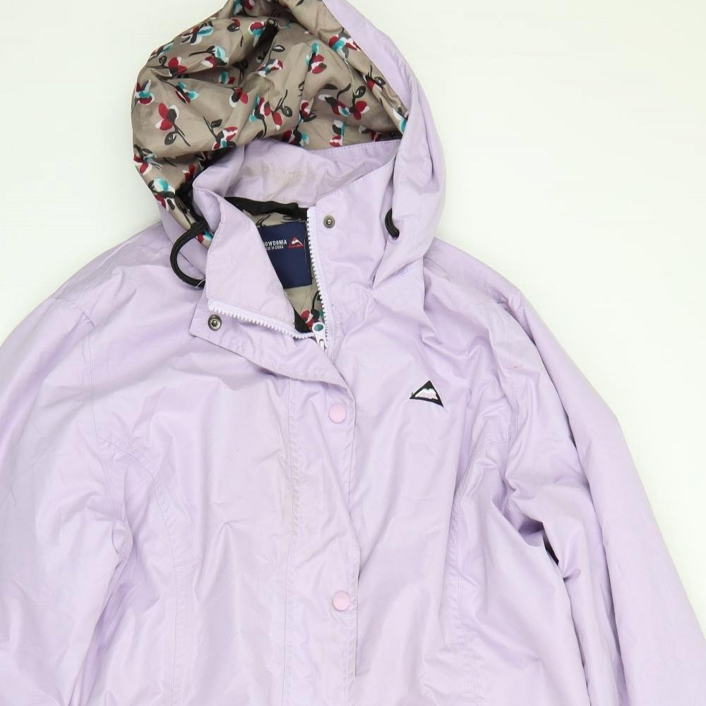Snowdonia Womens Purple   Rain Coat Coat Size 16  Zip