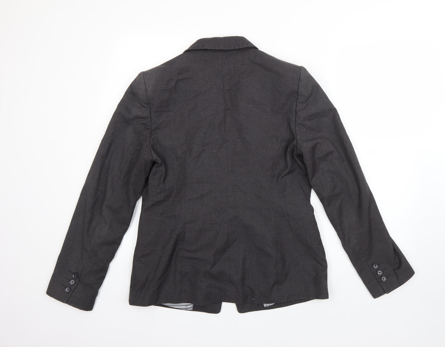 M&S Womens Grey   Jacket Blazer Size 12  Button
