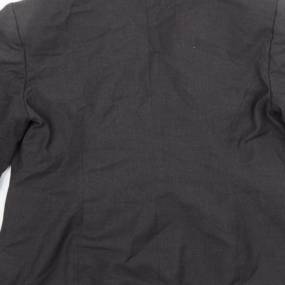 M&S Womens Grey   Jacket Blazer Size 12  Button